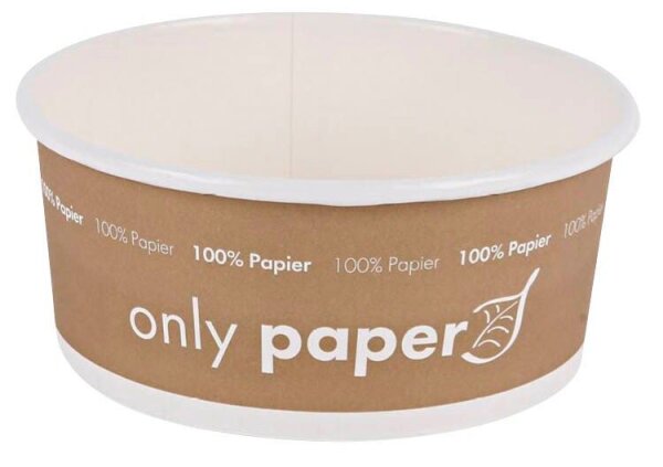 NATURE Star Einweg-Salatschalen Only Paper braun, weiß 0,75 l, 50 St.