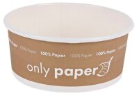 NATURE Star Einweg-Salatschalen Only Paper braun,...