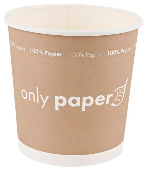 NATURE Star Einweg-Suppenbecher Only Paper braun, weiß 750 ml, 25 St.