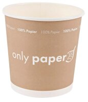 NATURE Star Einweg-Suppenbecher Only Paper braun,...