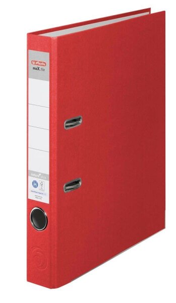 herlitz maX.file nature plus Ordner rot Karton 5,0 cm DIN A4, 1 St.