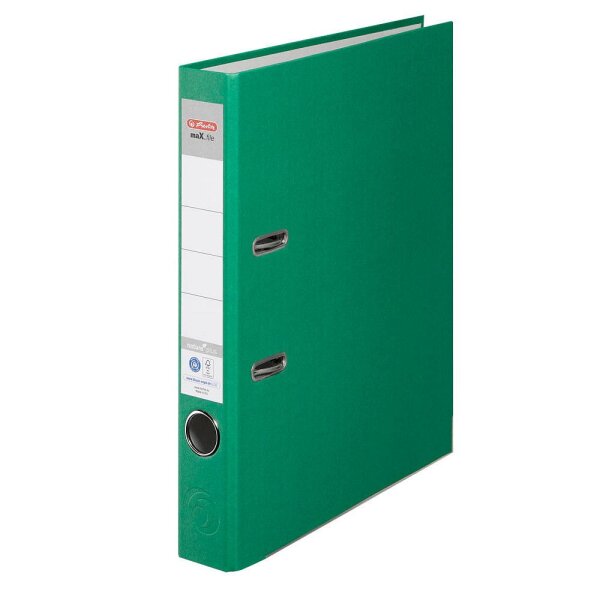 herlitz maX.file nature plus Ordner grün Karton 5,0 cm DIN A4, 1 St.