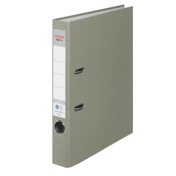 herlitz maX.file nature plus Ordner grau Karton 5,0 cm DIN A4, 1 St.