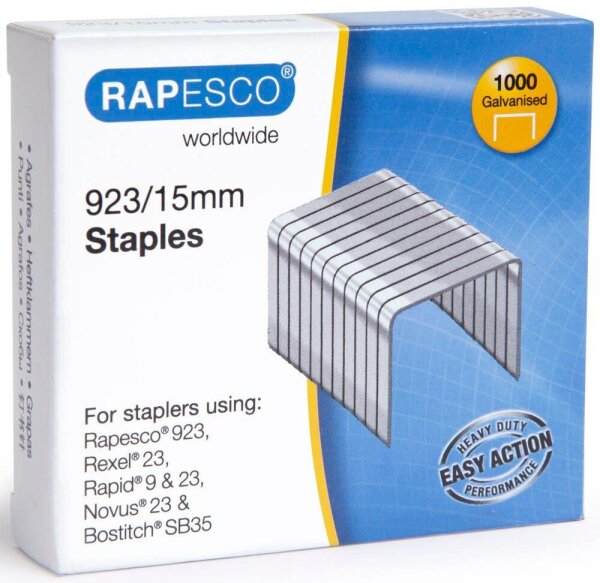 RAPESCO® Heftklammern 923 23/15, 1.000 St.