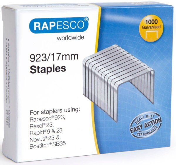 RAPESCO® Heftklammern 923 23/17, 1.000 St.