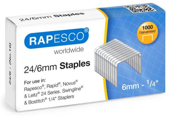 RAPESCO® Heftklammern 24/6, 1.000 St.