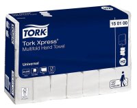 TORK Papierhandtücher 150100 Xpress® H2 Universal Interfold-Falzung 1-lagig weiß, 4.830 Tücher