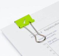 RAPESCO® Foldbackklammern Häkchen grün 1,9...