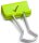 RAPESCO® Foldbackklammern Häkchen grün 1,9 cm, 80 St.