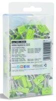 RAPESCO® Foldbackklammern Smiles grün 1,9 cm, 80 St.