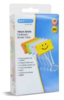 RAPESCO® Foldbackklammern Smiles farbsortiert 1,9 cm,...