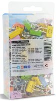 RAPESCO® Foldbackklammern Smiles farbsortiert 1,9 cm, 80 St.