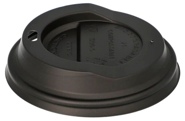 PAPSTAR Deckel für Einweg-Kaffeebecher pure schwarz Ø 9,0 cm, 50 St.