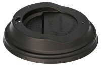 PAPSTAR Deckel für Einweg-Kaffeebecher pure schwarz...