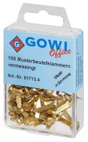 Gowi Musterbeutelklammern Rundkopf, 100 St.