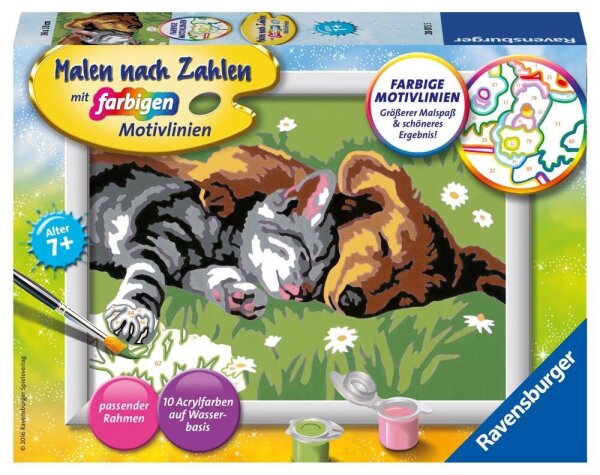 Ravensburger Malen-nach-Zahlen Tiefer Schlaf mehrfarbig