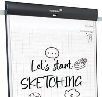AKTION: Legamaster Flipchart SKETCH PRO 7-153610 + GRATIS 1x SKETCH ECO Papierblock (kariert), 2x edding 31 EcoLine Flipchartmarker