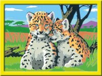 Ravensburger Malen-nach-Zahlen Kleine Leoparden mehrfarbig