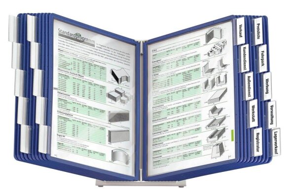 DURABLE Sichttafelsystem VARIO 900587107 DIN A4 blau mit 20 St. Sichttafeln, 1 St.