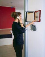 DURABLE Wand-Sichttafelsystem SHERPA® WALL 10  563100 DIN A4 farbsortiert mit 10 St. Sichttafeln, 1 St.