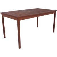 Garden Pleasure Sitzgruppe Madison, braun Holz, 4-teilig