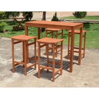 Garden Pleasure Gartentisch Palmdale braun rechteckig 120,0 x 60,0 x 100,0 cm