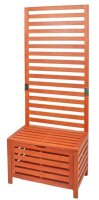 Garden Pleasure Gartenbank Concord 985177 braun Holz 76,0 cm