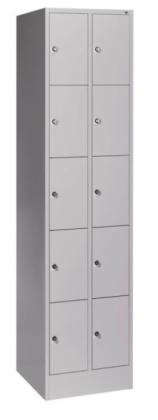 CP Schließfachschrank S 2000 Classic lichtgrau 80700-20 S10000, 10 Schließfächer 46,0 x 48,0 x 195,0 cm