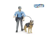 bruder bworld 62150 Polizist mit Hund Spielfiguren-Set
