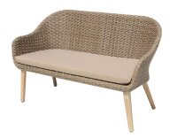 Garden Pleasure Loungegruppe Pueblo beige, braun Kunststoff, Metall, 6-teilig