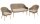 Garden Pleasure Loungegruppe Pueblo beige, braun Kunststoff, Metall, 6-teilig