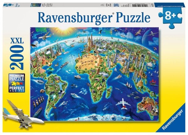 Ravensburger XXL Große, weite Welt Puzzle, 200 Teile