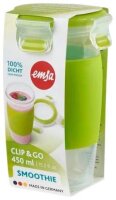 emsa Smoothie-Becher CLIP & GO transparent/grün,...