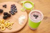 emsa Smoothie-Becher CLIP & GO transparent/grün, 1 St.