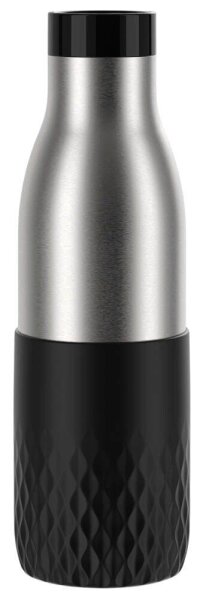 emsa Isolier-Trinkflasche Bludrop Sleeve schwarz 500,0 ml, 1 St.