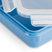 emsa Frischhaltedosen-Set CLIP & CLOSE blau 0,2/0,55/0,8/2,2 l, 1 Set