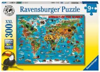 Ravensburger XXL Tiere rund um die Welt Puzzle, 300 Teile