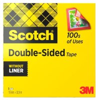 Scotch doppelseitiger Klebefilm transparent 19,0 mm x 33,0 m 1 Rolle