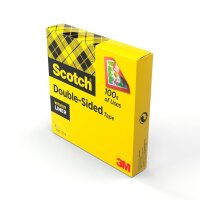 Scotch doppelseitiger Klebefilm transparent 19,0 mm x 33,0 m 1 Rolle