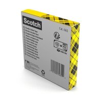 Scotch doppelseitiger Klebefilm transparent 19,0 mm x 33,0 m 1 Rolle