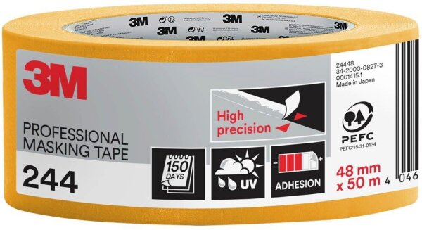3M 244 Malerband orange 48,0 mm x 50,0 m 1 Rolle