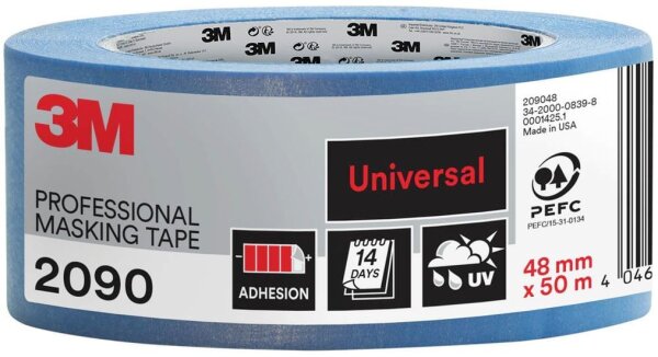3M 2090 Malerband blau 48,0 mm x 50,0 m 1 Rolle