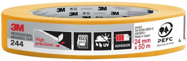 3M 244 Malerband orange 24,0 mm x 50,0 m 1 Rolle