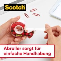 Scotch Crystal Klebefilm kristall-klar 19,0 mm x 25,0 m 1 Rolle