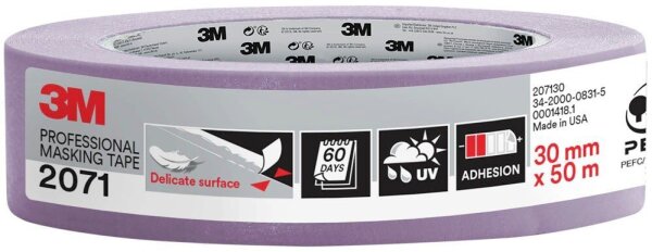 3M 2071 Malerband violett 30,0 mm x 50,0 m 1 Rolle