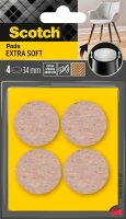 Scotch EXTRA SOFT Filzgleiter Kunststoff Ø 3,4 cm,...