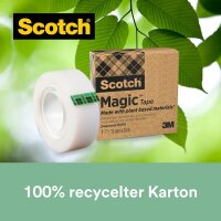 Scotch Magic 810 Klebefilm transparent 19,0 mm x 30,0 m 1 Rolle