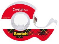 Scotch Klebefilmabroller Crystal Tape rot