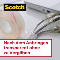 Scotch Klebefilmabroller Crystal Tape rot