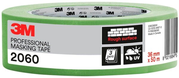 3M 2060 Malerband grün 36,0 mm x 50,0 m 1 Rolle